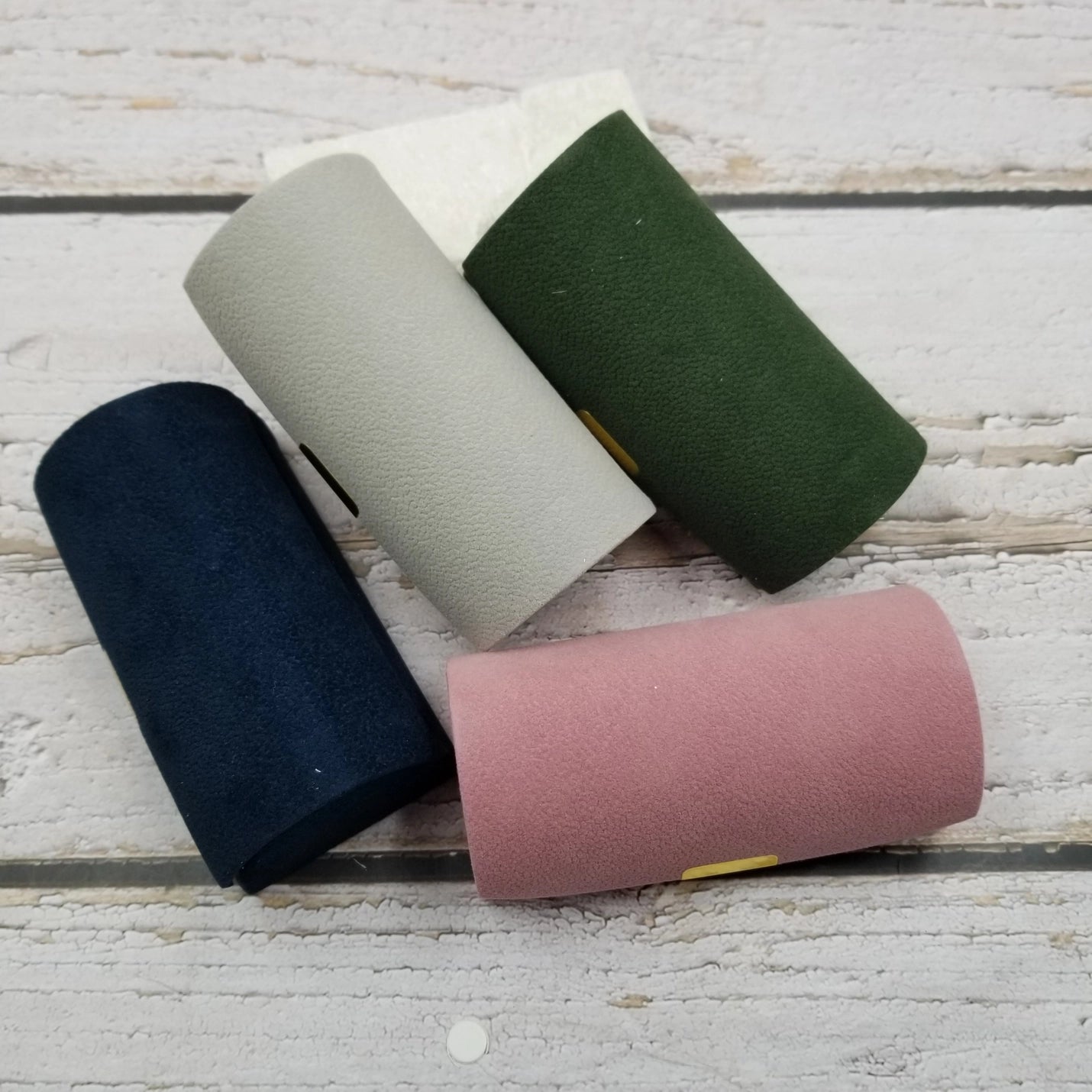 Portable For Granular Velvet Jewelry Box