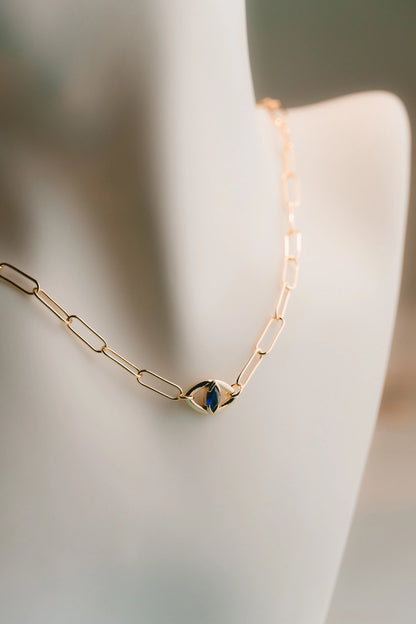 Sapphire Sentinel Necklace