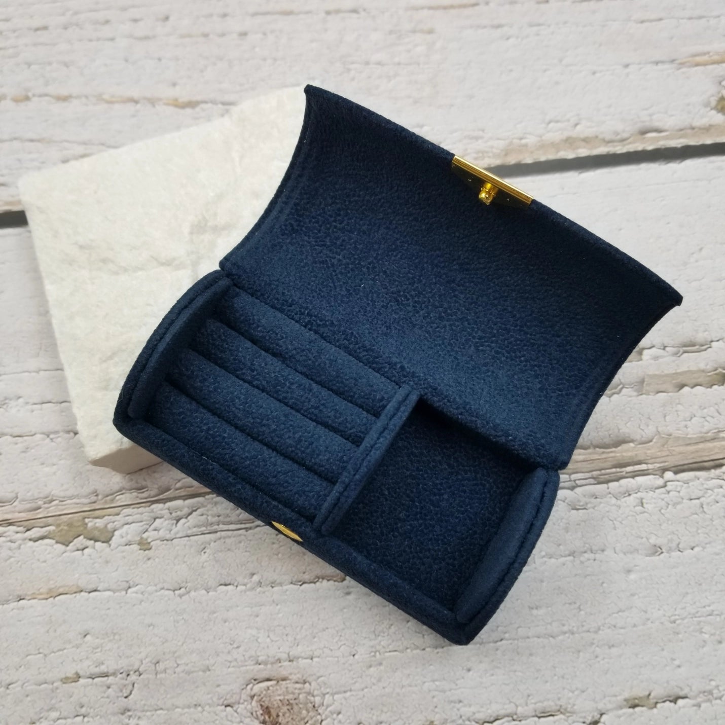Portable For Granular Velvet Jewelry Box