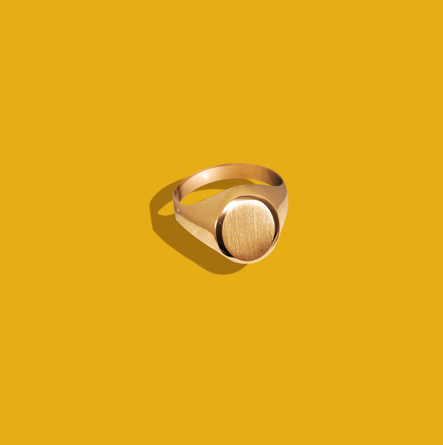 Oval Gold Signet Ring