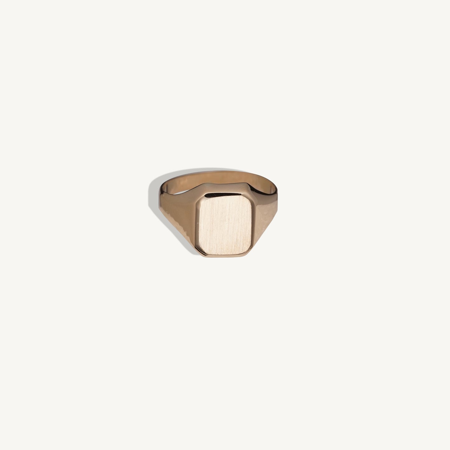 Square Gold Signet Ring