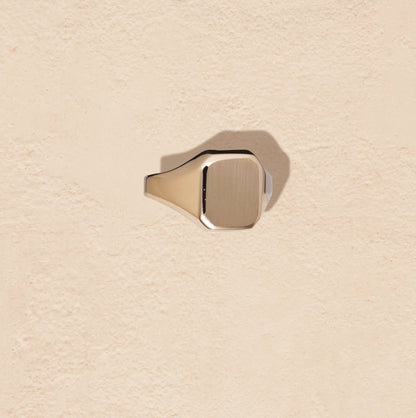 Square Gold Signet Ring