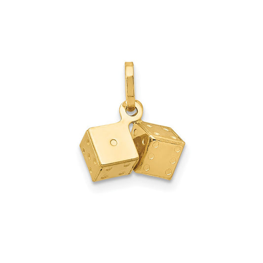 Gold Dice charm