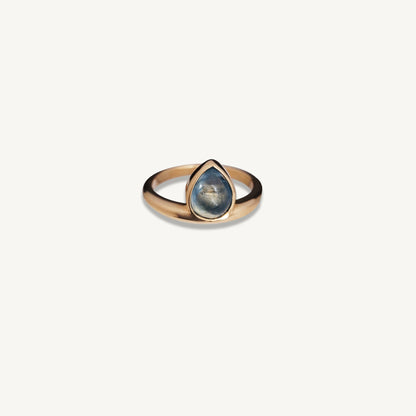 14k Yellow Gold and Smoky Tourmaline Ring