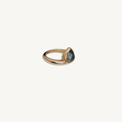 14k Yellow Gold and Smoky Tourmaline Ring