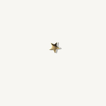 14K Yellow Gold star Earrings