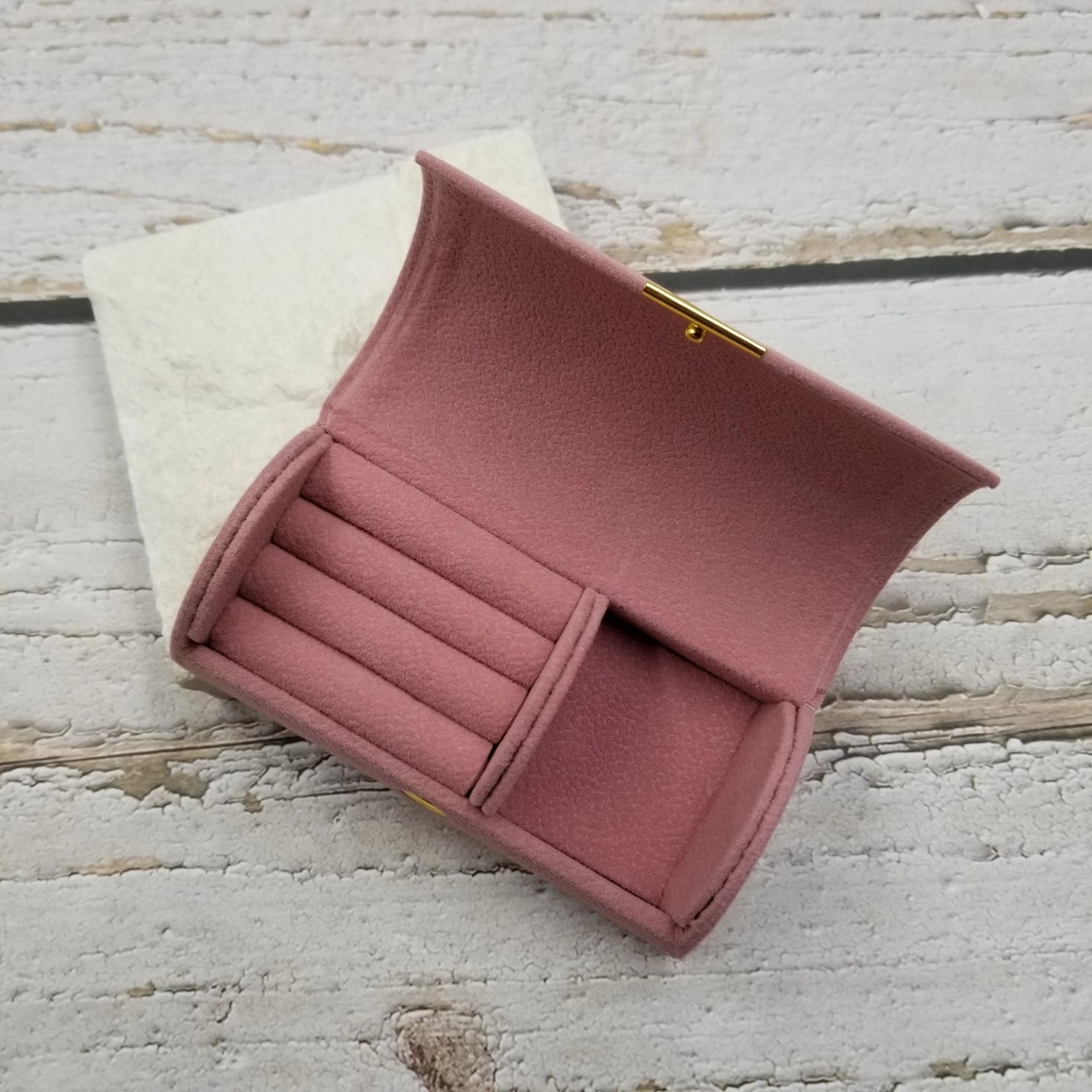 Portable For Granular Velvet Jewelry Box