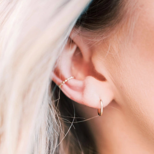 Ear Cuff Earrings | 14k Gold Fill & Sterling Silver
