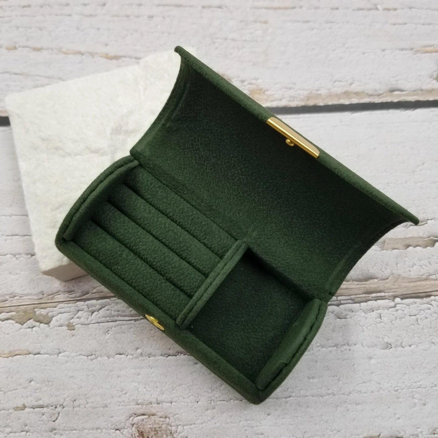 Portable For Granular Velvet Jewelry Box