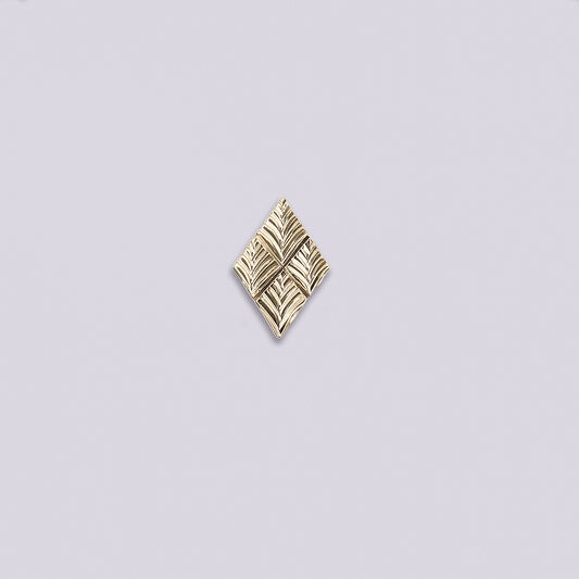 Hand-Engraved Deco Diamond