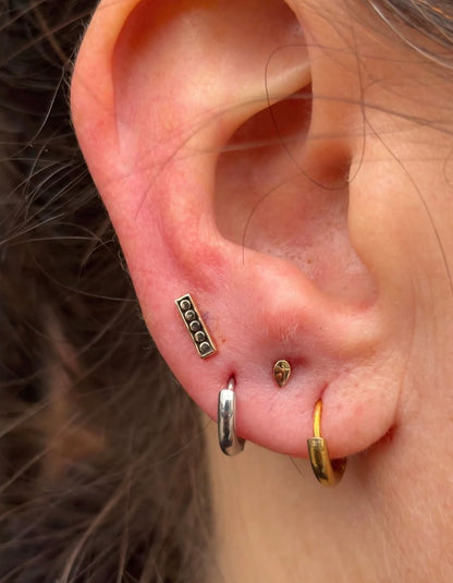 Tarot Gold and Enamel Studs